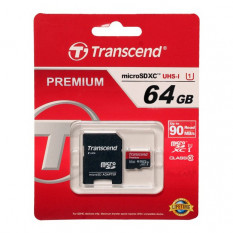 CARTE MICRO SD TRANSCEND 64GO CLASS 10 UHS-1